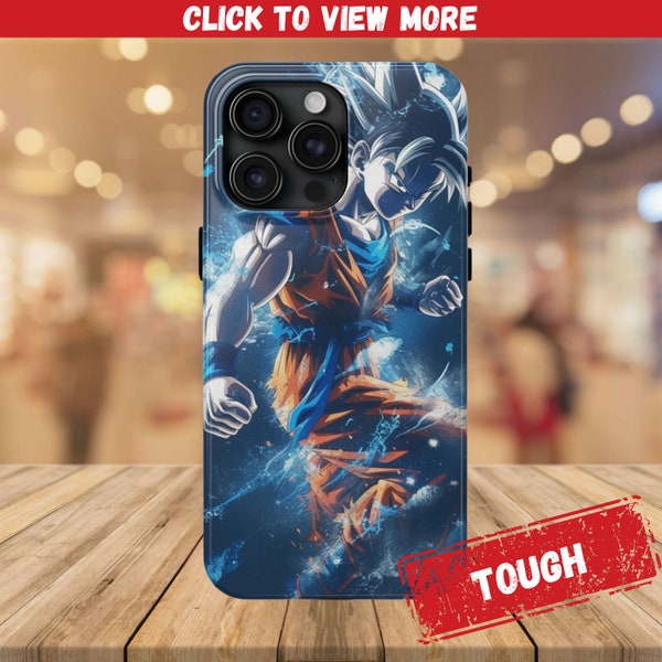 Dragon Z: iPhone Case for iPhone 15 14 13 12 11 Pro Max Plus, Samsung S24 Ultra, S23, S22 S21, Google Pixel, Manga Phone Case, Anime Case