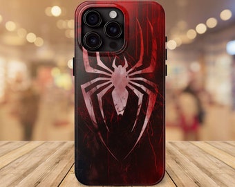 Web Defender: Hülle für iPhone 15, 14, 13, 12, 11 Pro Max, Plus, X, 8, 7, Samsung S24 Ultra, S23, S22 S21, Spider-Verse, Spiderman Handyhülle