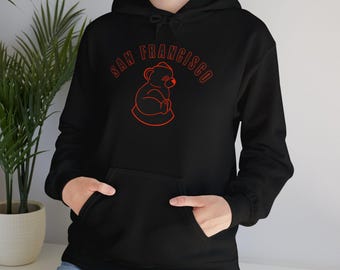 San Francisco Baseball - Vintage - Baseball - Negro league Logo - Sea Lions - Sports - SF - Unisex Heavy Blend™ Hooded Sweatshirt