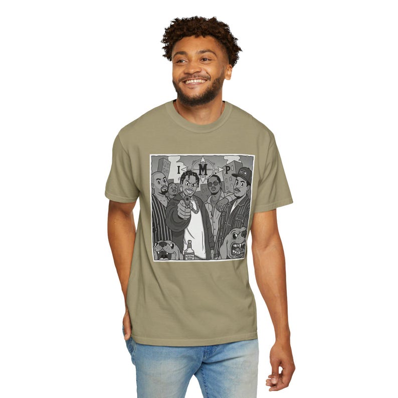 Cougnut - I.M.P - Fog City Animations - Bay Area Rap - Music - SF Bay - ILL Manner Player - Cartoon - Unisex -T-shirt image 5