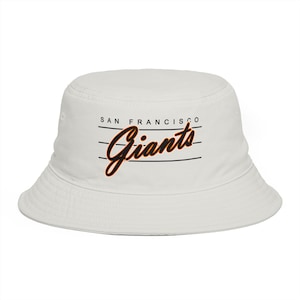 San Francisco Vintage Baseball Script Bucket Hat | SF Sports Cap