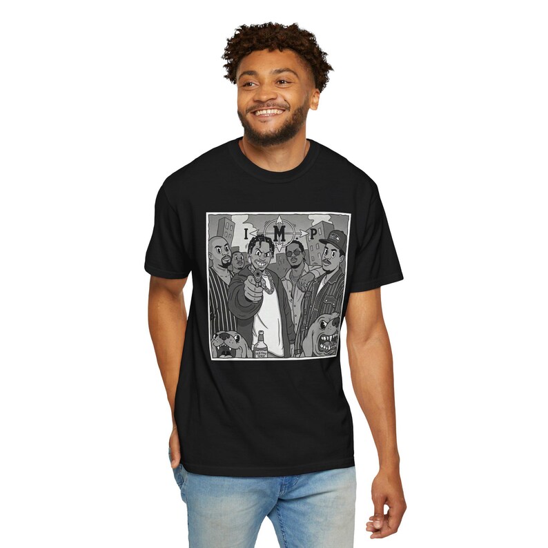 Cougnut - I.M.P - Fog City Animations - Bay Area Rap - Music - SF Bay - ILL Manner Player - Cartoon - Unisex -T-shirt image 2