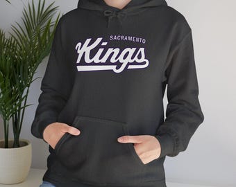 Sacramento Basketball - 2024 Jersey Script - Sports - Basketball - Sports -Unisex Heavy Blend™ Hooded Sweatshirt