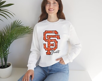 San Francisco Baseball - Paisley - Classic  Logo - Vintage style - Baseball - Sports -  SF - Unisex Heavy Blend™ Crewneck Sweatshirt