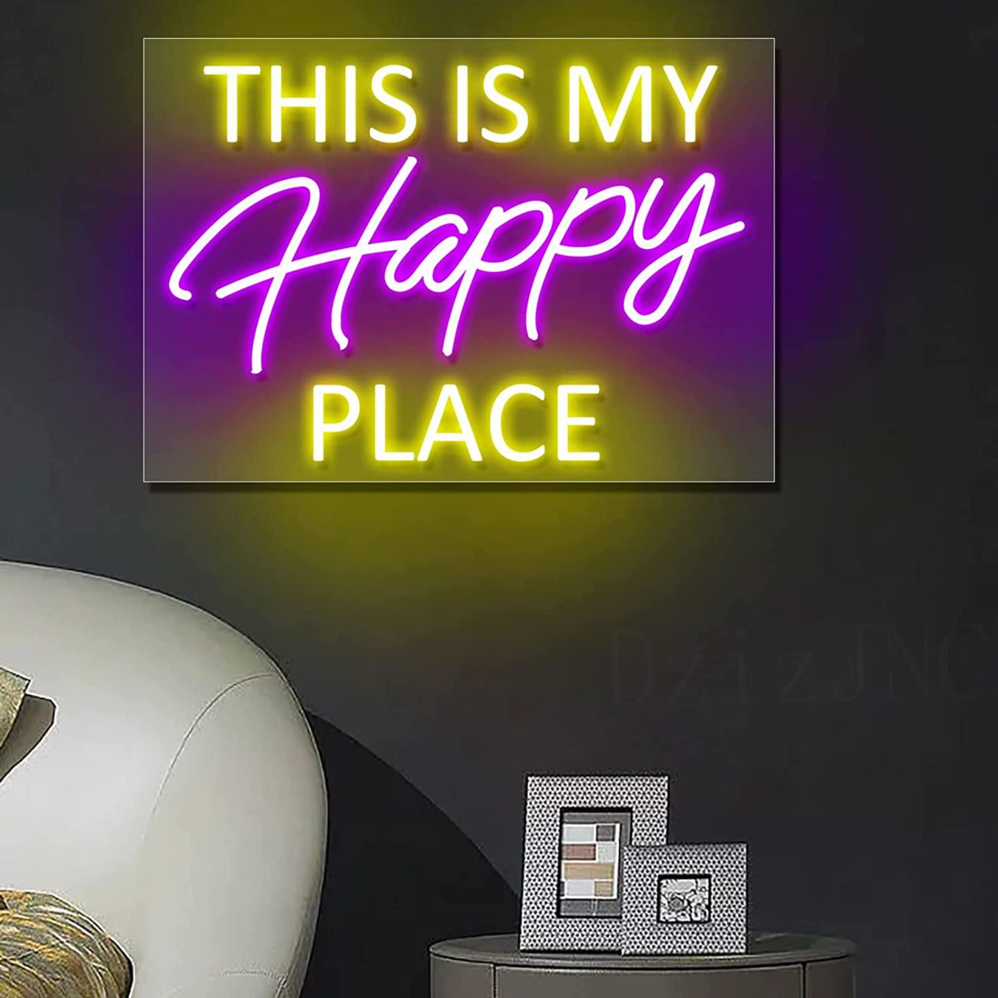 My Happy Place Neon Sign Custom Neon Sign Wedding Neon Sign Kids Room