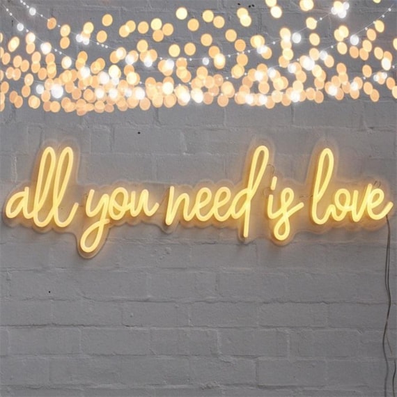 Votre néon personnalisé - All you need is Love - Allawn