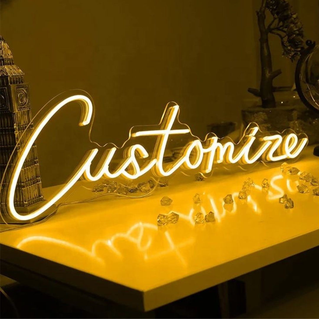 Custom Neon Sign Name Personalized Neon Sign Customized Neon Signs for