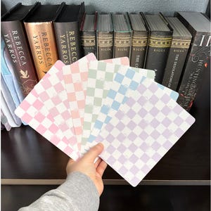 Checkered Bow Kindle Insert, Bow Kindle Inserts, Checkered Insert, Pastel Insert, Changeable Kindle Insert, Kindle Decoration, Boox Insert