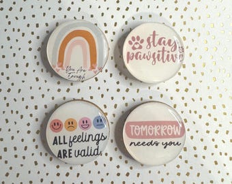 Self Care/Motivational Mini Magnets, Mini Magnets, Decorative Magnets, Gift Idea, Self Care, Motivational
