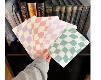 Colorful Checkered Kindle Insert, Kindle Insert for clear case, Kindle Insert, Checkered Kindle Inserts, Kindle Colorsoft, Boox Insert, Boox