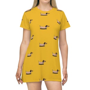 Amante de Dachshund, mamá de perro Dachshund, camiseta con estampado completo de Dachshund Vestido camiseta