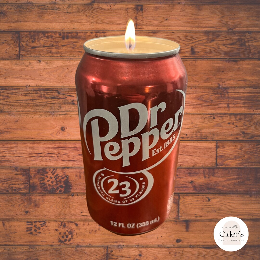 Dr. Pepper Candle Can Candle Soda Candle Soy Candle Hand Poured Candle