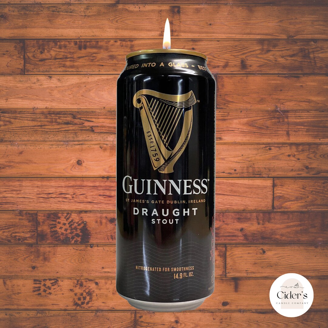 Guiness Candle Irish Candle Irish Gift Can Candle Beer Etsy Canada