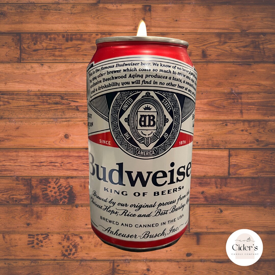 Budweiser Candle Bud Light Candle Can Candle Beer Candle Etsy