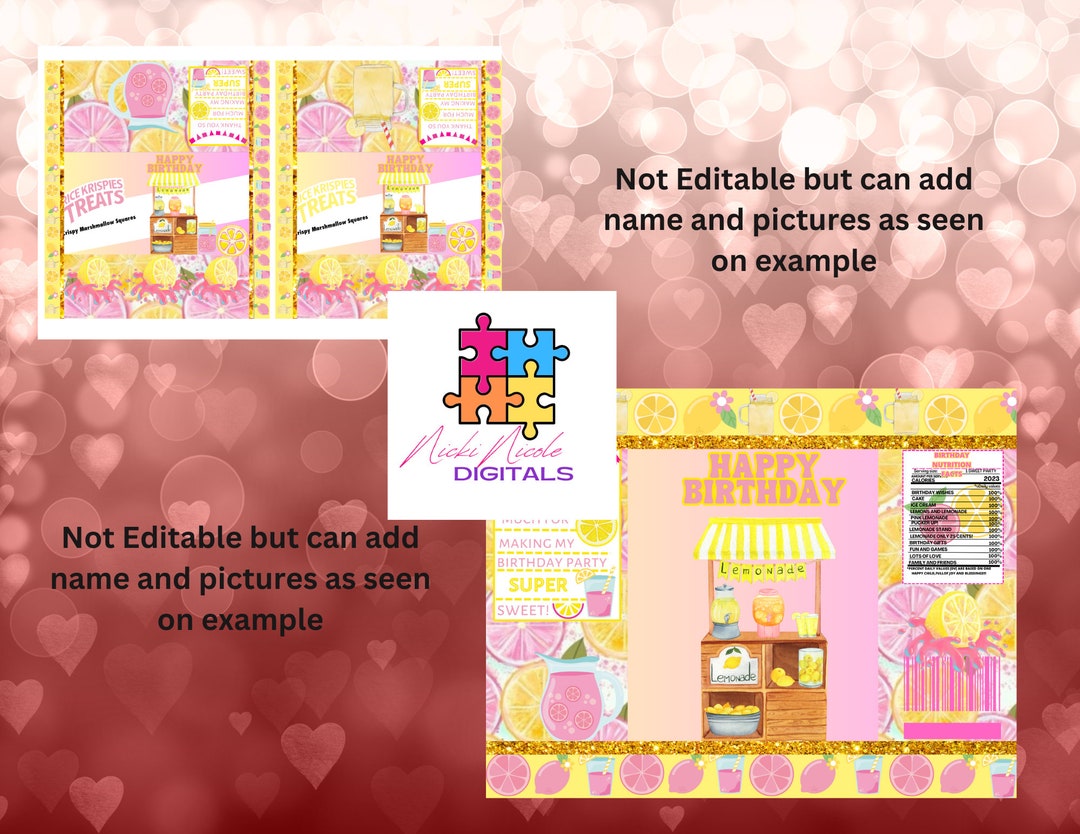 Pink Lemonade Party Favor Bundle of 5 - Etsy