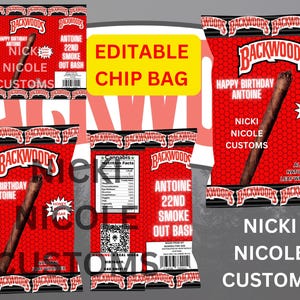 Adult Backwood Party Favor Chip Bag!