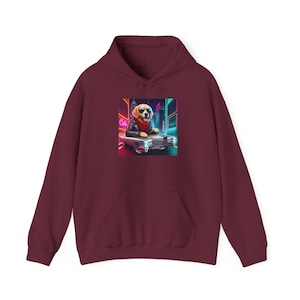 Cool Paws Driving Cool Cars unisex sweater met capuchon Labrador