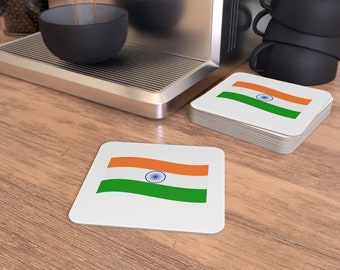 India Vlag Onderzetters (50, 100 stuks) Hardboard Restaurant Bar Home Party