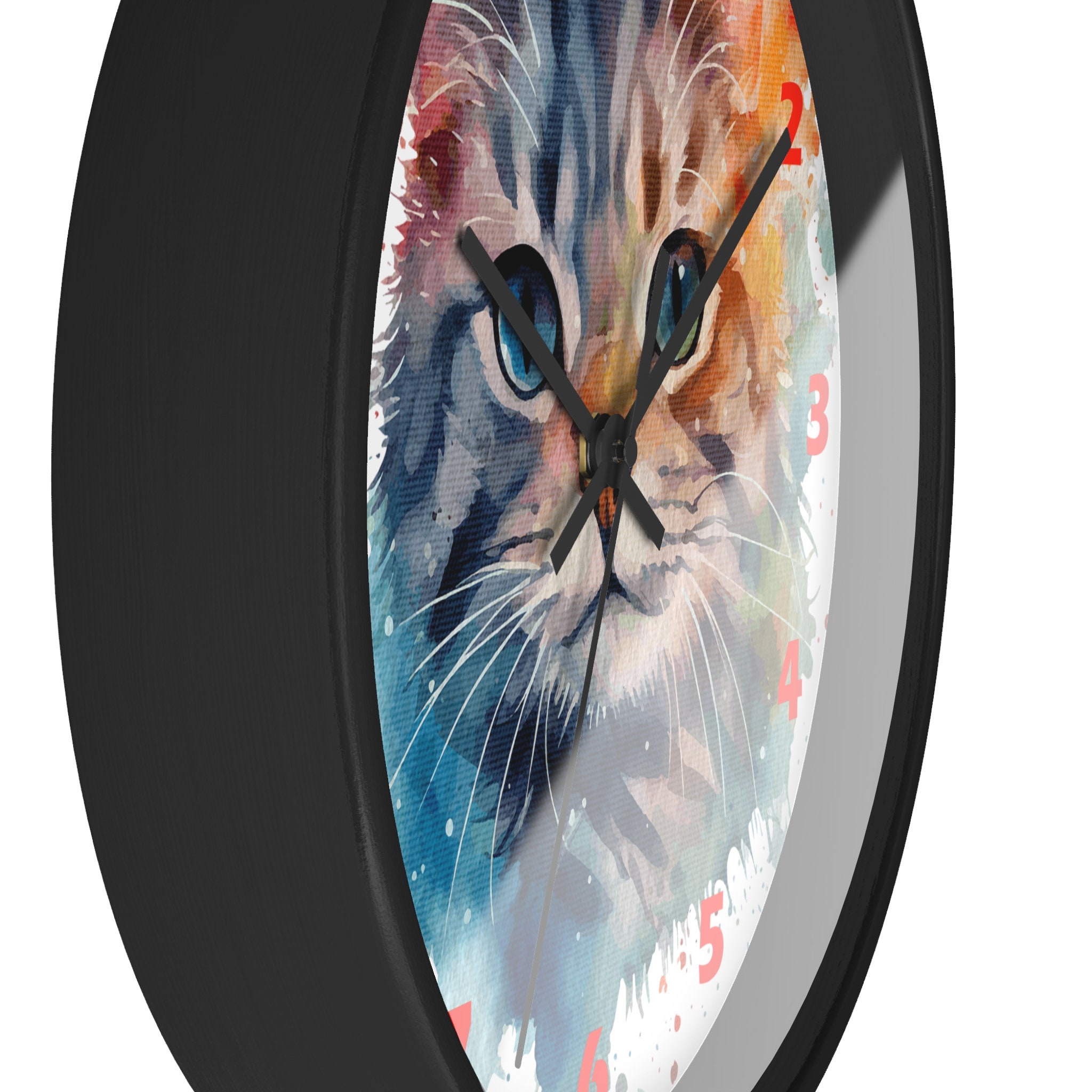Fluffy Cat Wall Clock main image 1