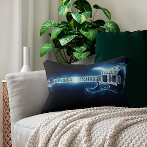 Guitar Lumbar Pillow