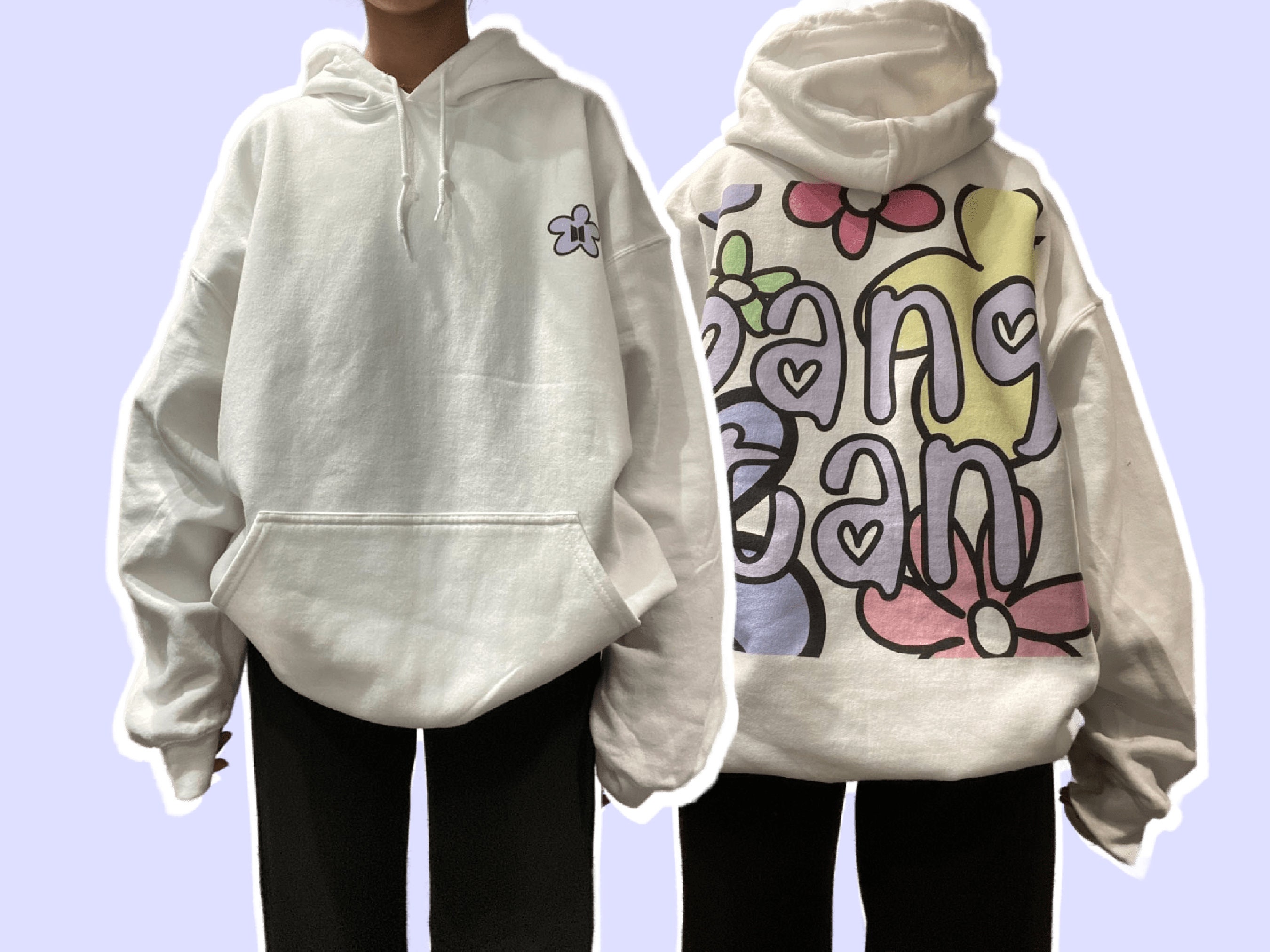 Bts flower hoodie cheap