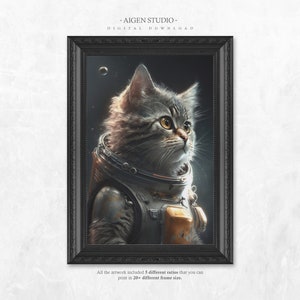 Astronaut Cat Astronaut V2 - Ai Generated Art
