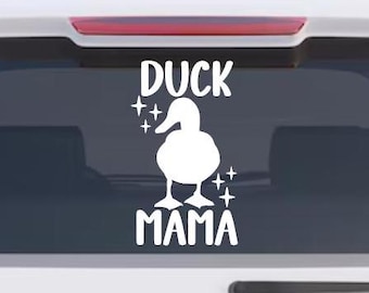 Duck Mama Sparkles Vinyl Decal - Waterproof Bumper Sticker