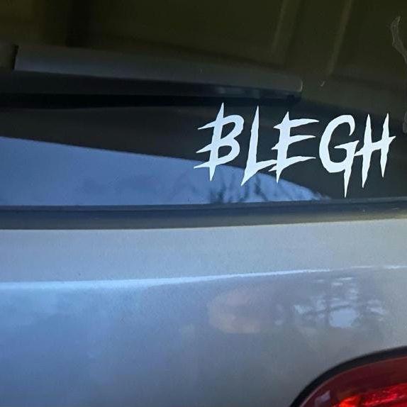 BLEGH Metalcore Waterproof Vinyl Decal - Car, Truck, Window Sticker