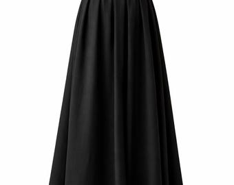 Modest Cotton Maxi Skirt – High Waist Full Length Abaya Style Skirt – Elegant Muslim Women Eid & Everyday Wear