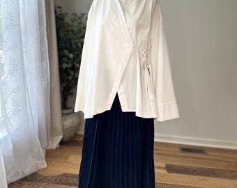 Modest Maxi Skirt Pleated Long Skirt Women High Waisted Chiffon Skirt Hijabi Outfit Elegant Flowing Skirt