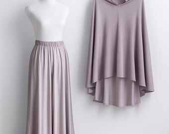 Khimar Skirt Set Modest Outfit | Ramadan Eid Prayer Wear | Muslim Women Khimar & Maxi Skirt Set | Umrah Hajj Modest Clothing