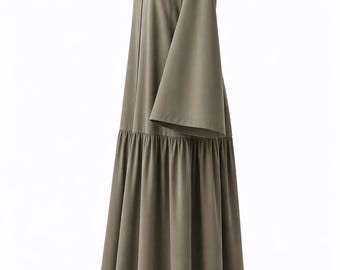 Cotton Summer Abaya Dress Women | Lightweight Breathable Modest Maxi Dress USA | Loose Everyday Abaya Muslim Clothing | Simple Casual Abaya
