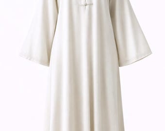 Elegant Lightweight Abaya Dress Women | Modest Dinner Abaya Long Sleeve | Minimalist Embroidered Abaya | Loose Fit Modest Maxi Dress USA