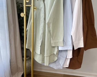 Modest Cotton Summer Top for Women, Loose Fit Lightweight Blouse, Breathable Modest Clothing USA, Muslimah Tunic, Oversized Minimal Top