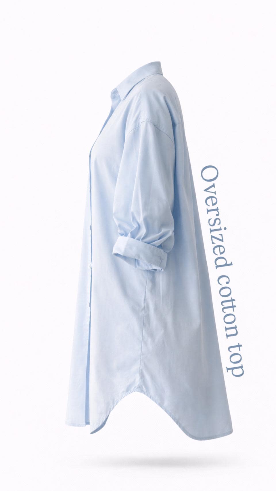 Modest Cotton Blouse Women Loose Fit Top Oversized Long Sleeve Shirt Breathable Summer Modest Clothing Casual Everyday Tunic USA