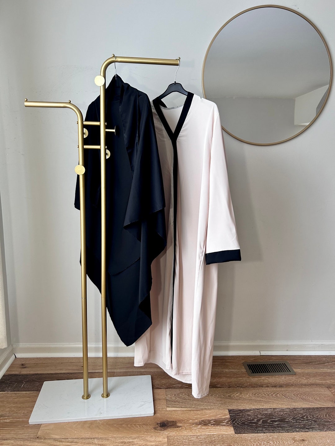 QAMAR DELUXE FULL 3 PIECES SET ABAYA +KIMONO+HIJAB