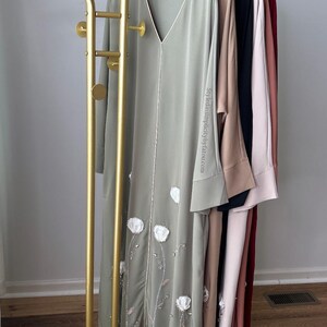 Abaya Rack Modest Embroidered Abaya Dress for Women | Eid Ramadan Kaftan Abaya ...