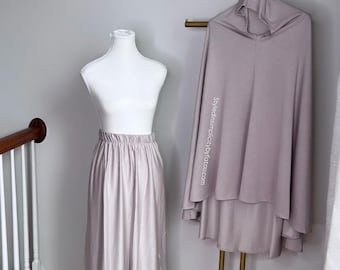 2 Piece Prayer Set for Women | Khimar & Maxi Skirt Salah Outfit | Modest Jilbab Prayer Clothes | Ramadan Eid Gift | Muslim Prayer Wear