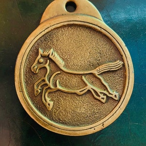 Antique Korean Royal Horse Brass One Horse 雍正八年六月 尚瑞院 一马牌 Ma Pae, Korean Antique Brass