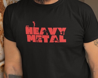 80's HEAVY METAL T Shirt 80s Fashion T Shirt 80s Vintage T Shirt 80s Retro T-Shirt 80s Gift for her 80s Gift for Him 80s Rock T Shirt #Metal