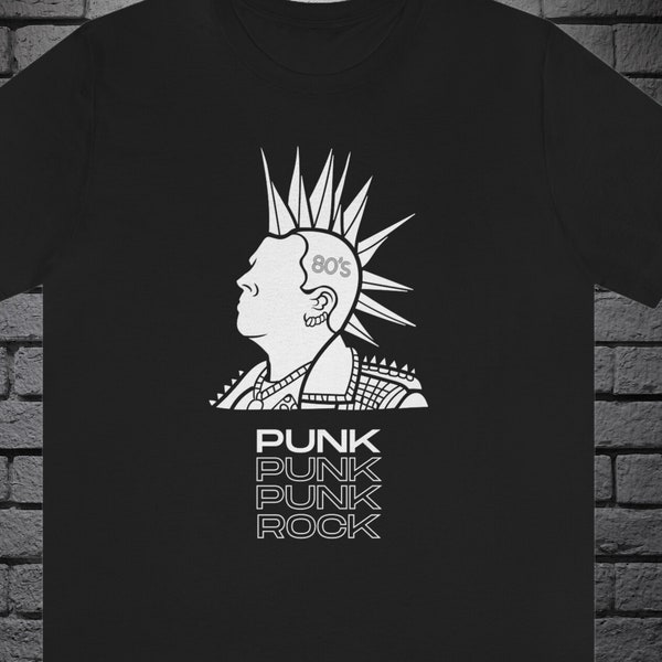 80's Punk Punk Punk Rock T Shirt 80s Fashion T Shirt 80s Vintage T Shirt 80s Retro T-Shirt 80s Gift for her 80s Gift for Him 80's New Wave T