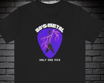 80s Metal Guitar 80's Metal T Shirt 80's Heavy Metal T Shirt for him 80s T-Shirt Retro shirt 80's Fashion Gift for her 80's vintage T Shirt