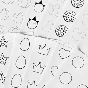 Macaron Template (10 designs) Digital Printable