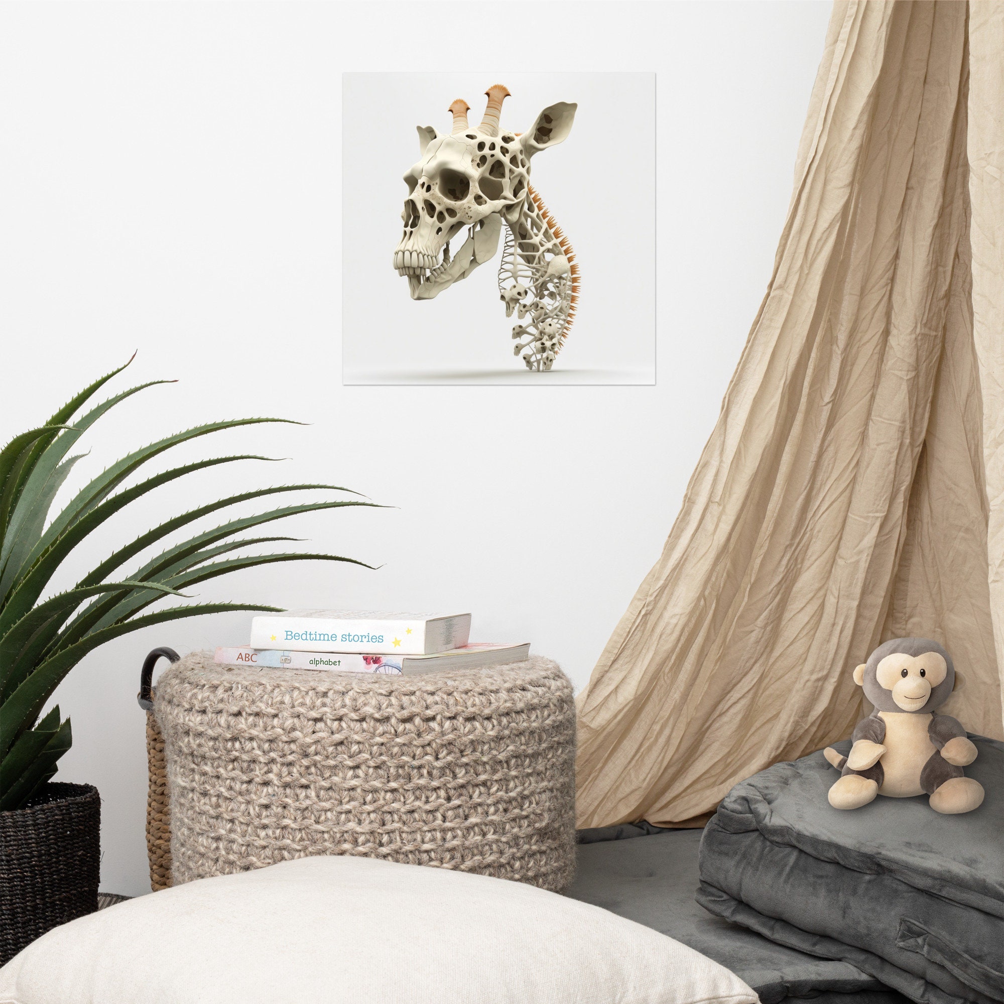 Skulls & Giraffes Art Print 4 Animal Art Instant Digital - Etsy