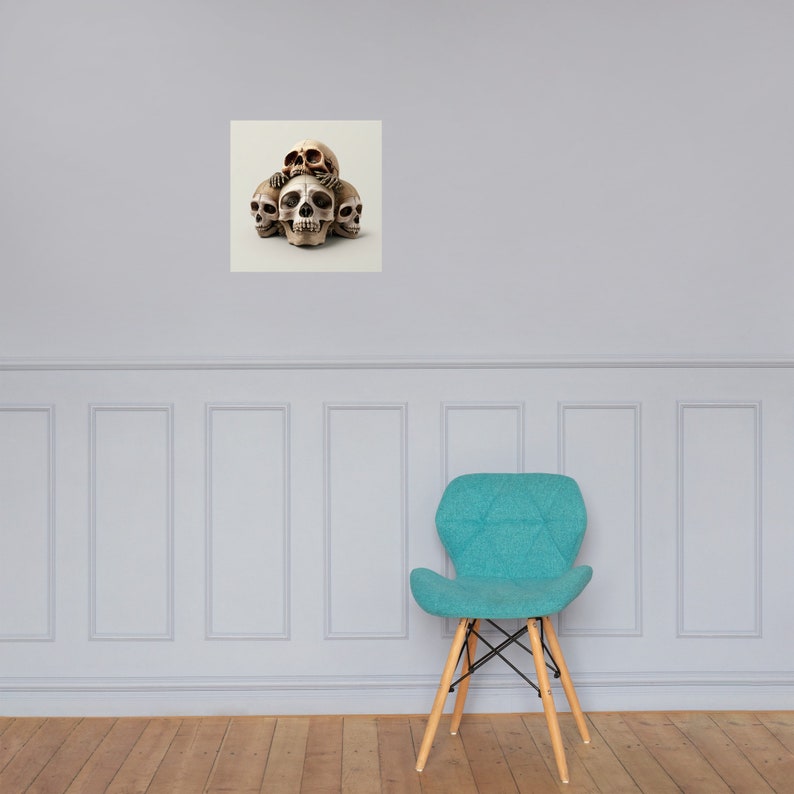 Sloth Wall Art Print 2 - Skulls & Sloths - Original Sloth Art - Digital ...
