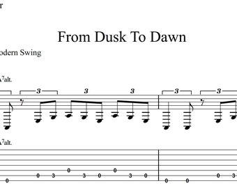 From Dusk to Dawn | 7-String Jazz Guitar PDF & TABs