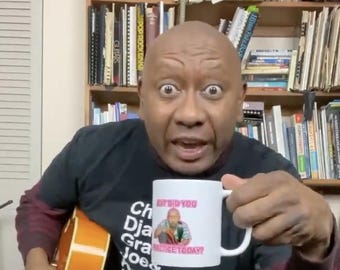 Taza de café con guitarra para practicar / Regalo divertido para músico