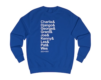 Sudadera Jazz Guitar Heroes / Ropa para fanáticos de la música