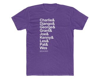 Camiseta Jazz Guitar Heroes / Camiseta homenaje al guitarrista