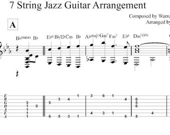 There Will Never Be Another You | 7-String Guitar Arrangement, PDF & TABs